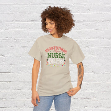 Christmas Nurse Crew Cotton Tee