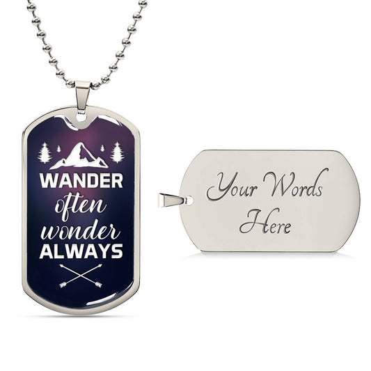 Wonder Always Necklace Dogtag for your Dad