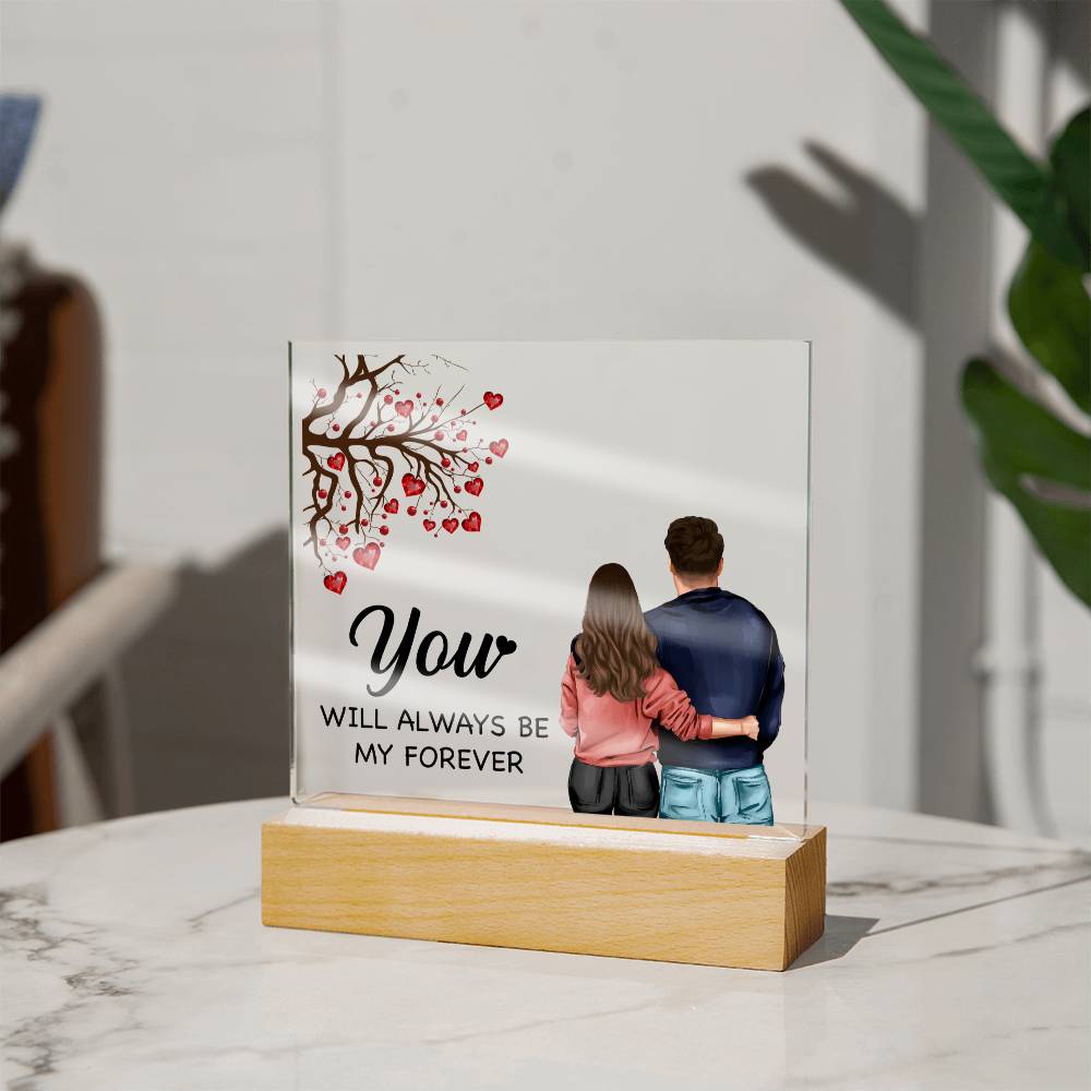 Heartfelt Affection Acrylic Square Plaque