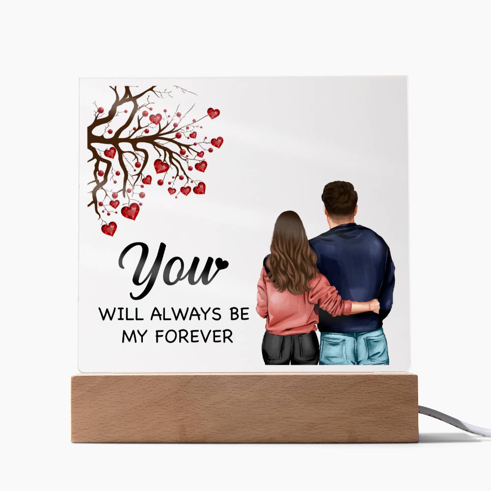 Heartfelt Affection Acrylic Square Plaque