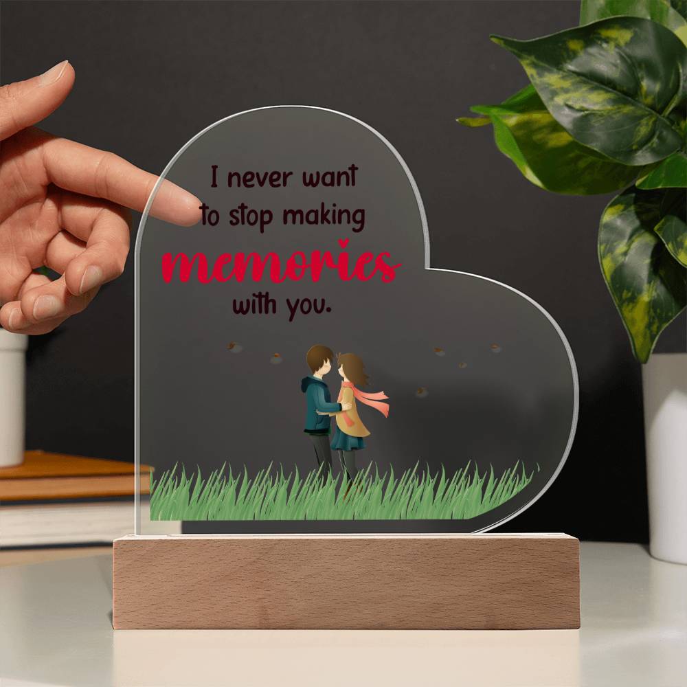 Heartfelt Thoughts Forever Acrylic Plaque