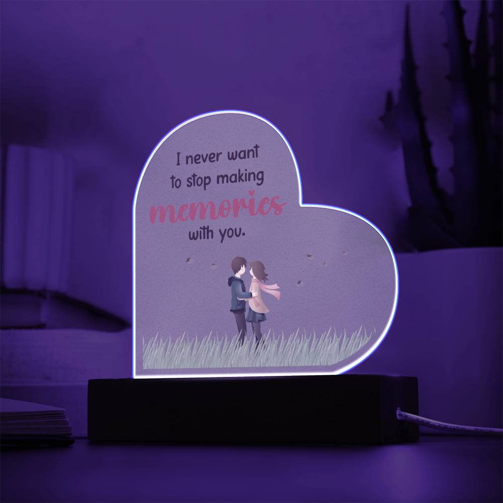 Heartfelt Thoughts Forever Acrylic Plaque